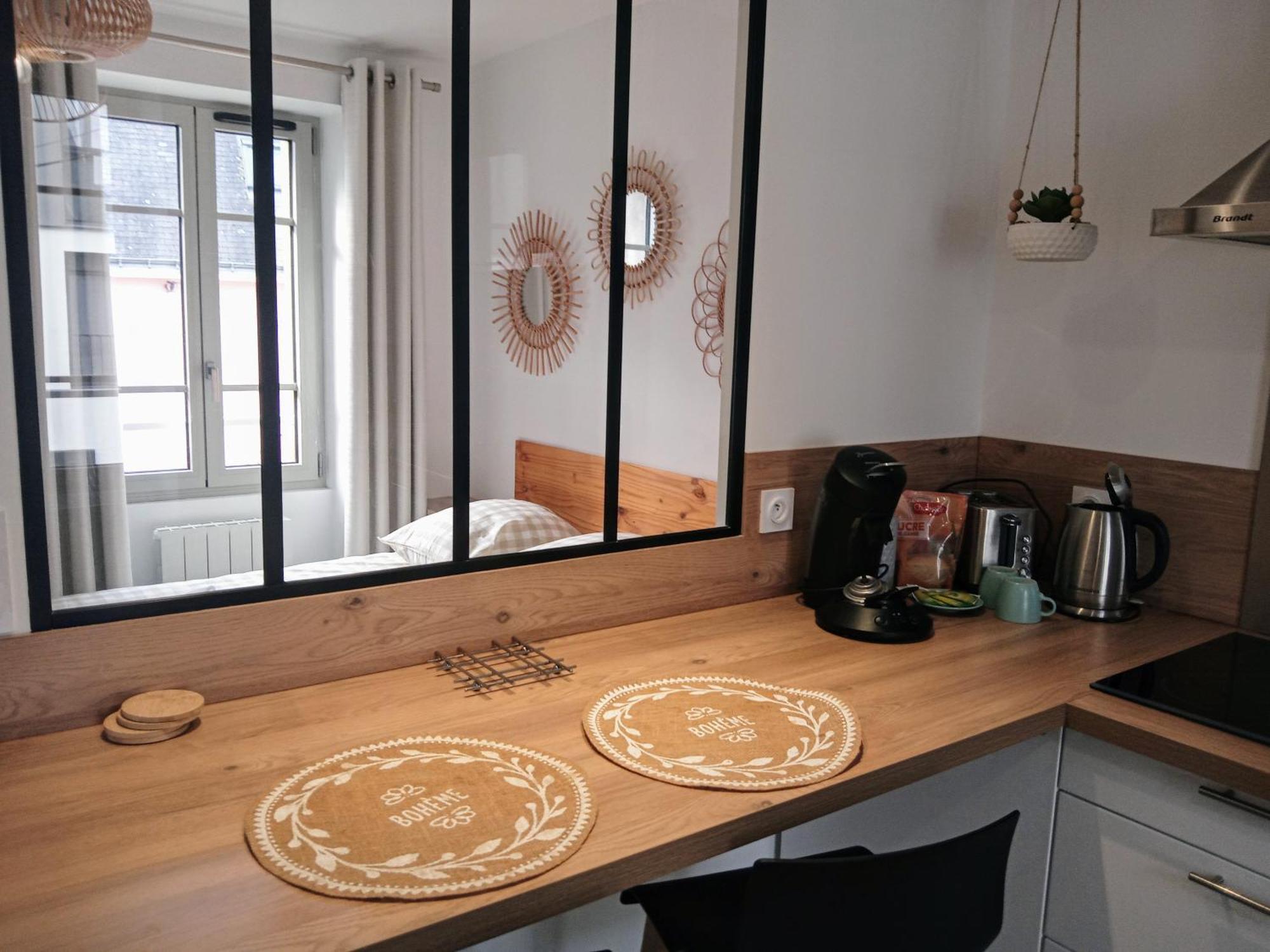 Les Studios De La Gare Linge Cafe The Inclus Wifi Vannes Bagian luar foto